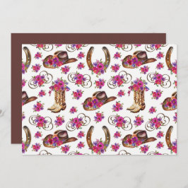 Tarjeta Pequeña Unique Rustic Wedding Note Card