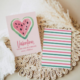 Tarjeta Pequeña Uno en un Día de San Valentín de Melón de Melón