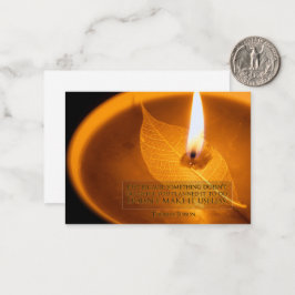 Tarjeta Pequeña "Usar" cita Inspiradora de Thomas Edison