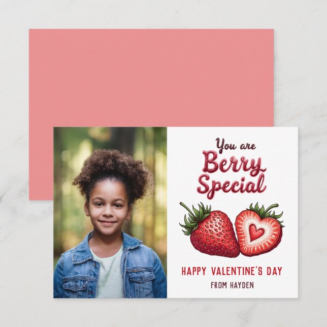 Tarjeta Pequeña Usted es la foto especial del aula de Berry (Anverso / Reverso)
