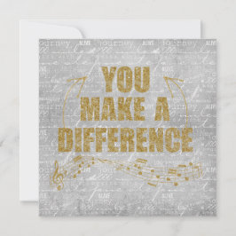 Tarjeta Pequeña Usted Hace La Diferencia