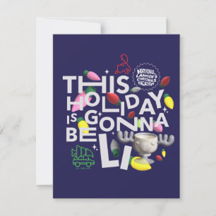 Tarjeta Pequeña Vacaciones de Navidad   Estas Fiestas van a ser Ge