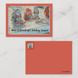 Tarjeta Pequeña Vacaciones de Santa