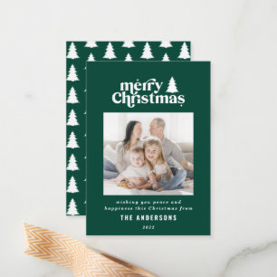 Tarjeta Pequeña vacaciones gráficas de budget Merry Christmas