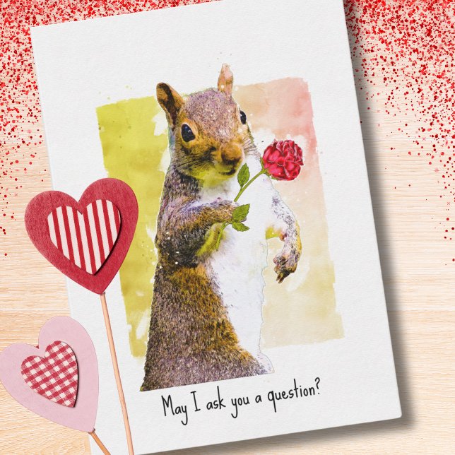 Tarjeta Pequeña Valentín lindo para la ardilla de compañeros de cl (Subido por el creador)