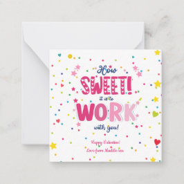 Tarjeta Pequeña Valentine – How Sweet It Is Working With you