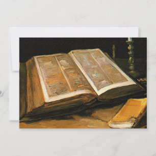 Tarjeta Pequeña Van Gogh - Vida fija con Biblia