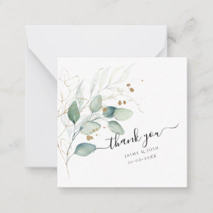 Tarjeta Pequeña Vegetación de color de agua de PixDezines Eucalypt