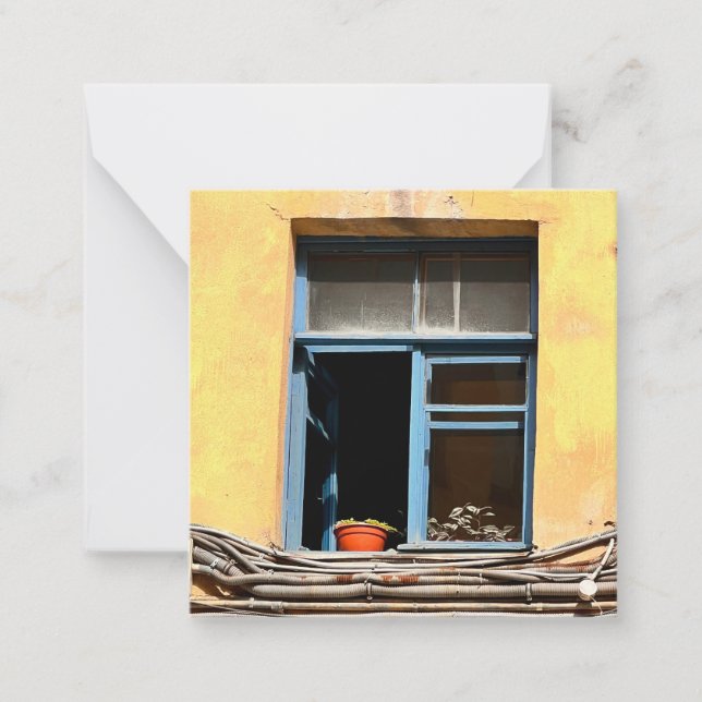 Tarjeta Pequeña Ventana en San Petersburgo (Anverso)