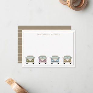 Tarjeta Pequeña Ventilaciones de Camper Retro Vintage Personalizad
