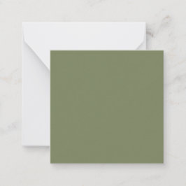 Tarjeta Pequeña Verde Salvia Color Sólido