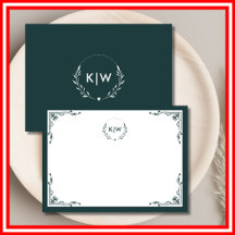 Verde y blanco de los bosques | Monograma de Inici