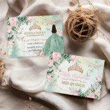 Vestido Verde Salvia Rosa Brillante Quinceanera 15