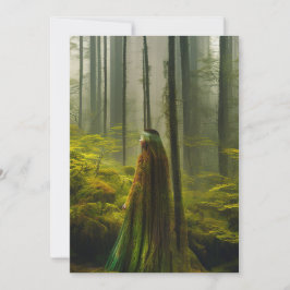 Tarjeta Pequeña Viaje místico del mujeriego por el bosque