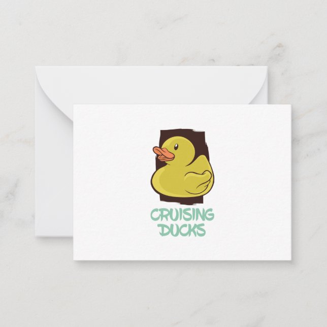 Tarjeta Pequeña Viajes divertidos de los duques de crucero (Anverso)