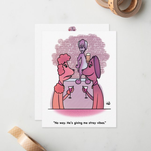 Tarjeta Pequeña Vibes rojas (Anverso/Reverso In Situ)