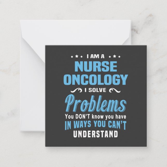 Tarjeta Pequeña Vida de enfermería | Oncología de enfermeras (Anverso)