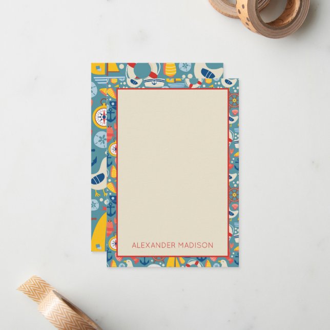 Tarjeta Pequeña Vida marina pura (Anverso/Reverso In Situ)