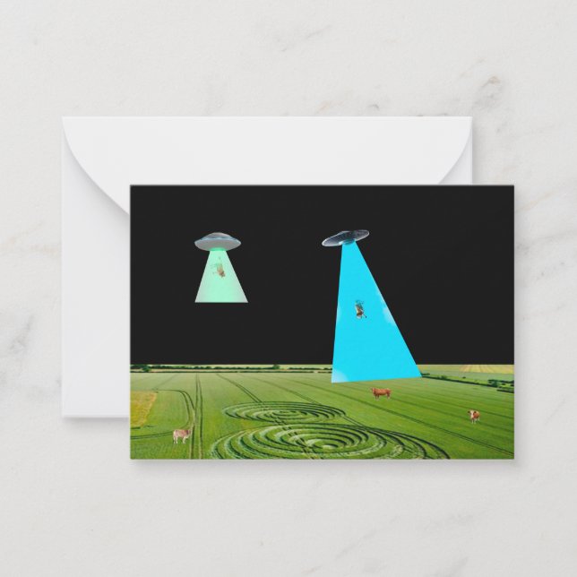 Tarjeta Pequeña Viendo La Carne Notecard (Anverso)