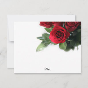 Tarjeta Pequeña Vignette Red Roses