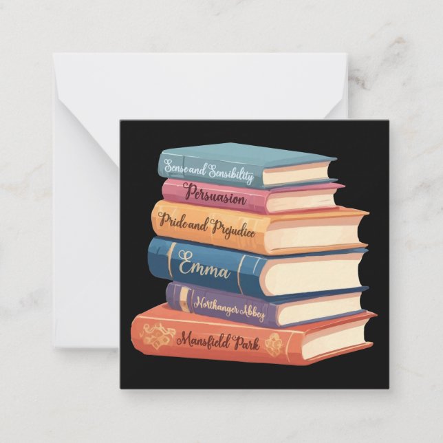 Tarjeta Pequeña VII Novelas de Jane Austen (Anverso)