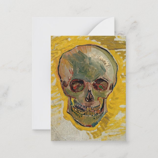 Tarjeta Pequeña Vincent van Gogh - Calavera 1887 #2 (Anverso)
