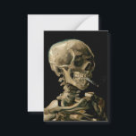 Tarjeta Pequeña Vincent van Gogh - Calavera con cigarrillo en llam<br><div class="desc">Cabeza de un Skeleton con un cigarrillo en llamas / Calavera con cigarrillo en llamas / Crane de squelette fumant une cigarrillo - Vincent van Gogh,  1885</div>