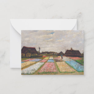 Tarjeta Pequeña Vincent van Gogh - Camas de flores en Holanda