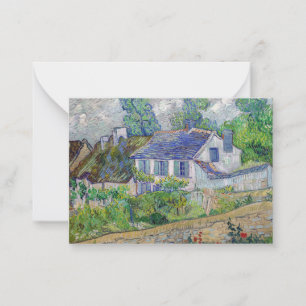 Tarjeta Pequeña Vincent van Gogh - Casas en Auvers