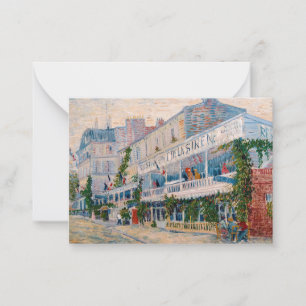 Tarjeta Pequeña Vincent van Gogh - El restaurante de la Sirene