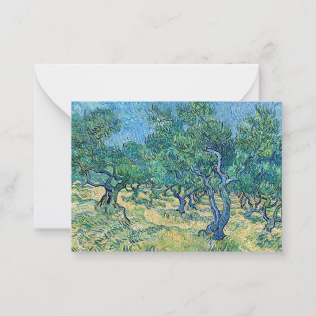 Tarjeta Pequeña Vincent van Gogh - Olive Grove (Anverso)
