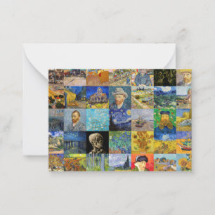 Tarjeta Pequeña Vincent van Gogh - Piquetas maestras del mosaico