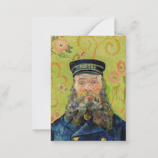 Tarjeta Pequeña Vincent Van Gogh - Postman Joseph Roulin (Anverso)