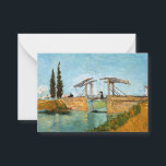 Tarjeta Pequeña Vincent van Gogh - Puente Langlois en Arles #3<br><div class="desc">El puente Langlois en Arles - Vincent van Gogh,  Oil on Canvas,  1888,  Arles</div>