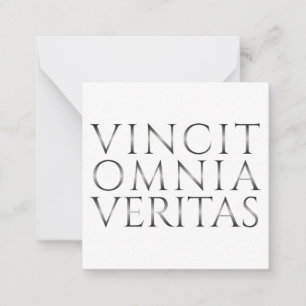 Tarjeta Pequeña VINCIT OMNIA VERITAS - Luz
