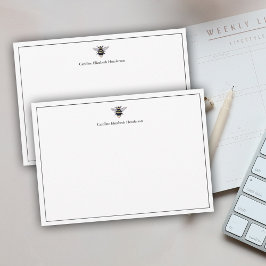 Tarjeta Pequeña Vintage Antique Bee Classic Personalized