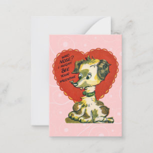 Tarjeta Pequeña Vintage Valentine Kid Cards