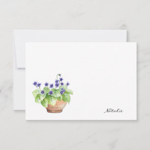 Tarjeta Pequeña Violetas aparentes