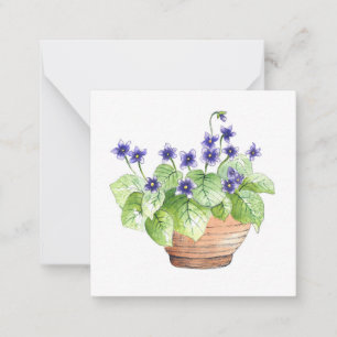 Tarjeta Pequeña Violetas aparentes