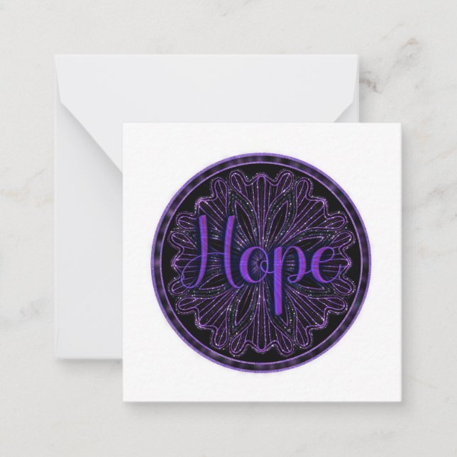 Tarjeta Pequeña Virtue Hope Mandala (Anverso)
