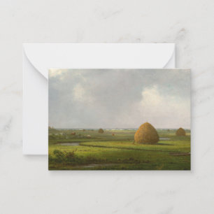 Tarjeta Pequeña Vista de Marshfield, 1876 por Martin Johnson Heade