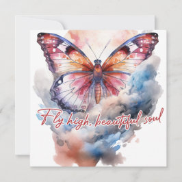 Tarjeta Pequeña Volar alto, hermoso alma