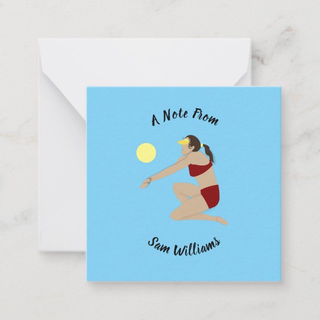 Tarjeta Pequeña Voleibol playa (Anverso)