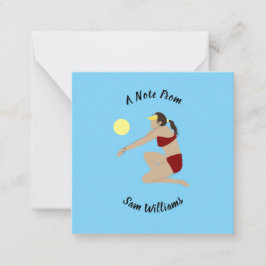 Tarjeta Pequeña Voleibol playa