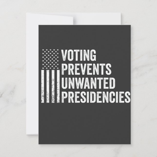 Tarjeta Pequeña Votar impide a las presidencias no deseadas en Est (Anverso)