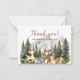 Tarjeta Pequeña Watercolor Boy Adventure Begin