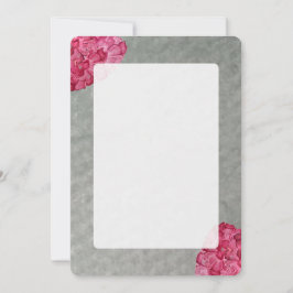 Tarjeta Pequeña Watercolor Peony Blank Notecard