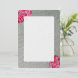 Tarjeta Pequeña Watercolor Peony Blank Notecard