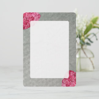Tarjeta Pequeña Watercolor Peony Blank Notecard