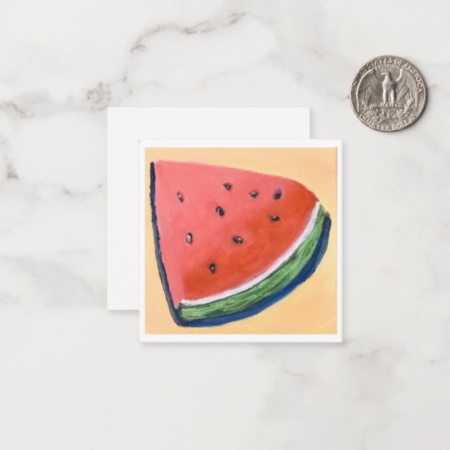 Tarjeta Pequeña Watermelon  (Anverso/Reverso In Situ)